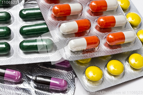 Image of Colorful capsules and pills