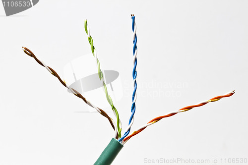 Image of  colorful electrical wire 