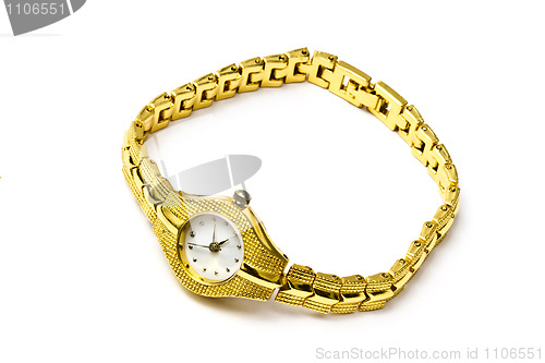 Image of Golden wrist watch