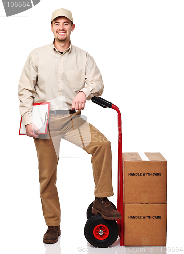 Image of smiling delivery man