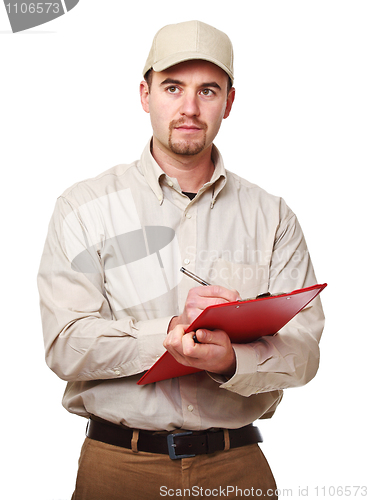 Image of delivery man portrait