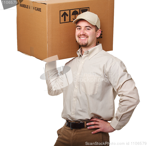 Image of friendly delivery man