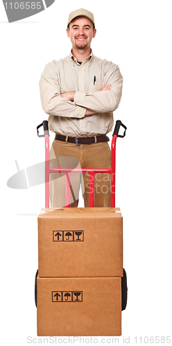 Image of delivery man portrait