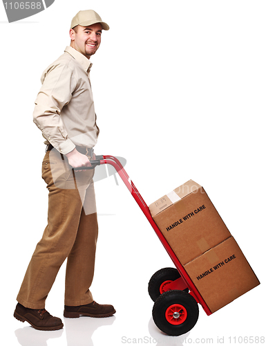 Image of smiling delivery man