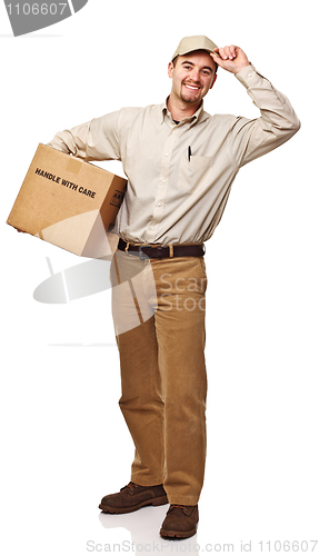 Image of smiling delivery man