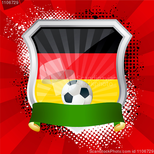 Image of Shield with flag of  Germany