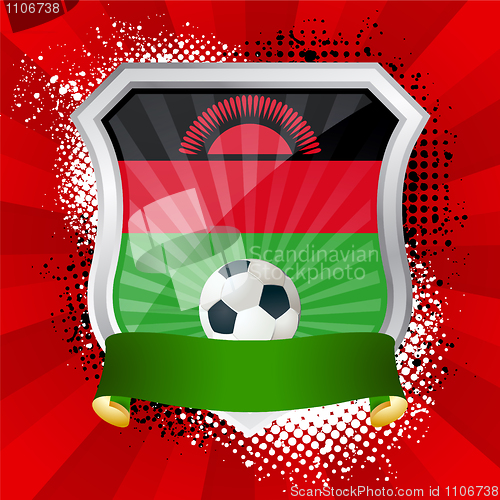 Image of Shield with flag of Malawi