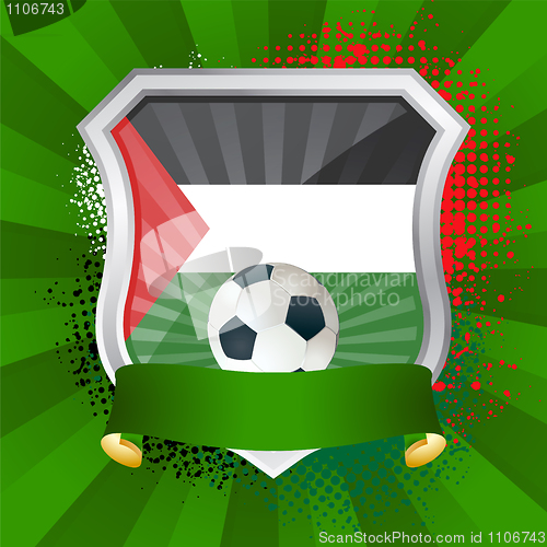 Image of Shield with flag of Palestine