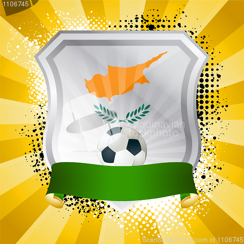 Image of Shield with flag of  Cyprus