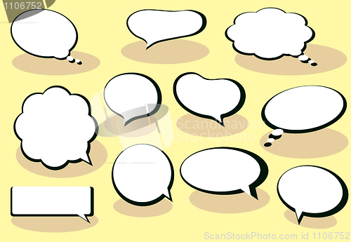 Image of Speech And Thought Bubbles.