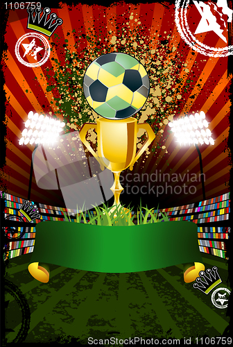 Image of Football poster with copyspace