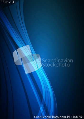 Image of Dark Blue abstract glowing background