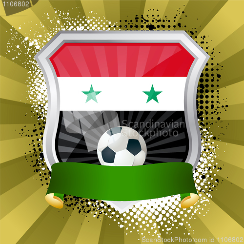 Image of Shield with flag of  Syria