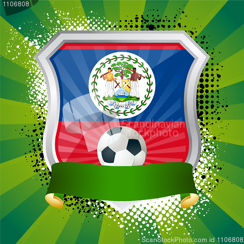 Image of Shield with flag of  Belize