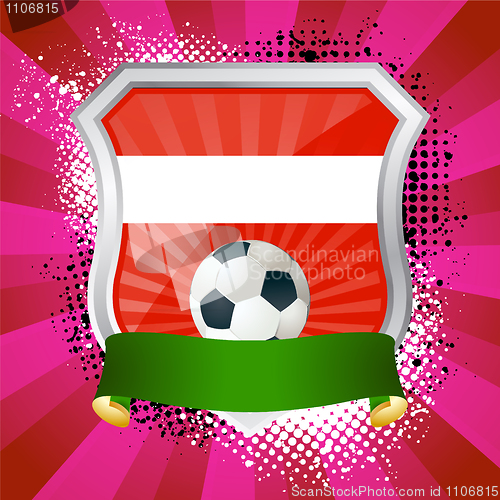 Image of Shield with flag of  Austria