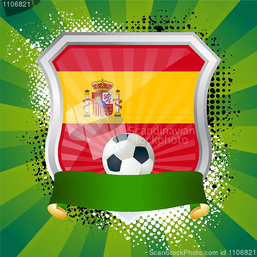 Image of Shield with flag of Spain