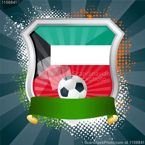 Image of Shield with flag of Kuwait