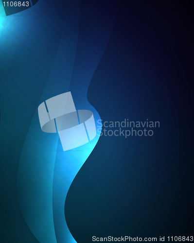 Image of Dark Blue abstract glowing background