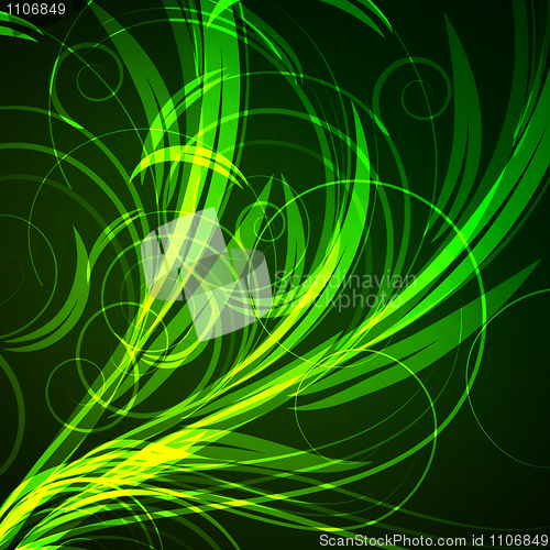 Image of Blue Floral Blue abstract background