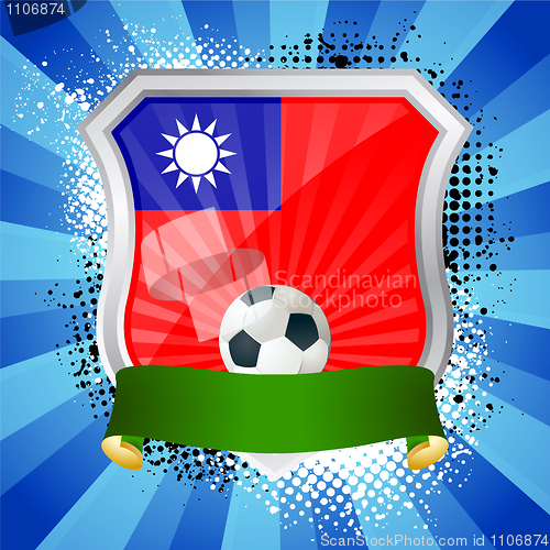 Image of Shield with flag of Taiwan