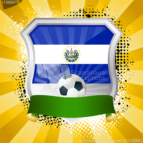 Image of Shield with flag of El Salvador