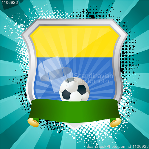 Image of Shield with flag of Ukraine