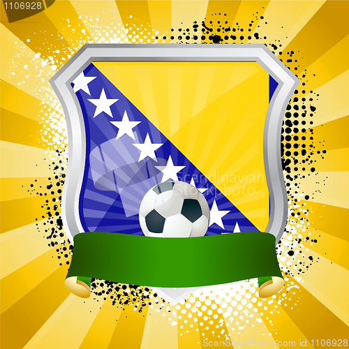 Image of Shield with flag of Bosnia