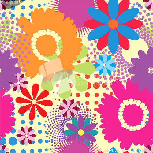 Image of Summer flower pattern