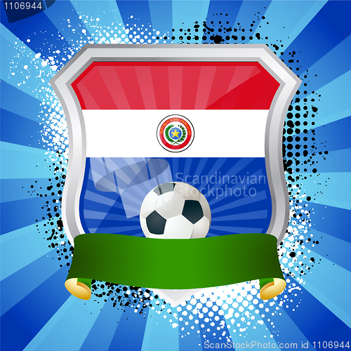 Image of Shield with flag of Paraguay