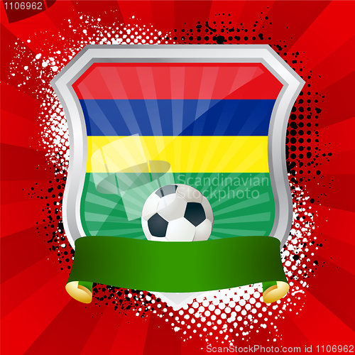 Image of Shield with flag of Mauritius