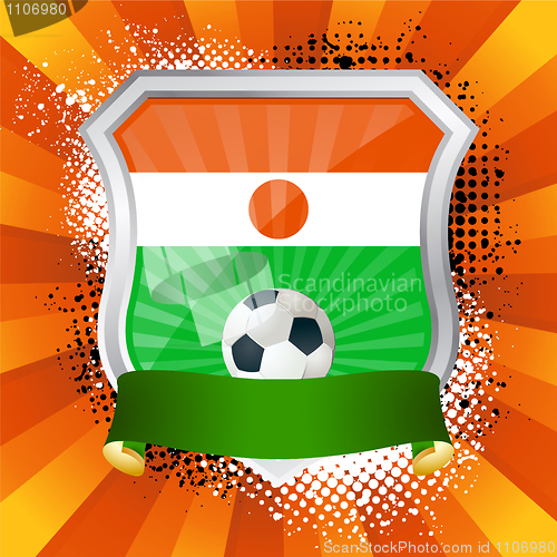 Image of Shield with flag of  Niger