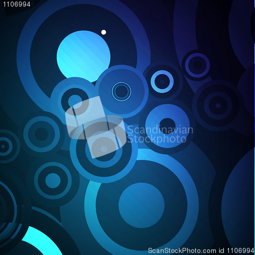 Image of Dark Blue abstract glowing background