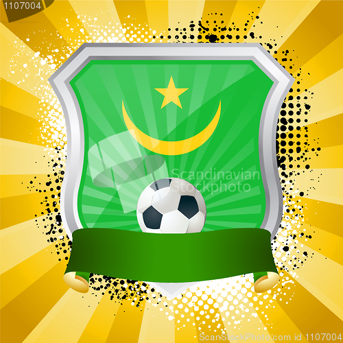 Image of Shield with flag of Mauritania