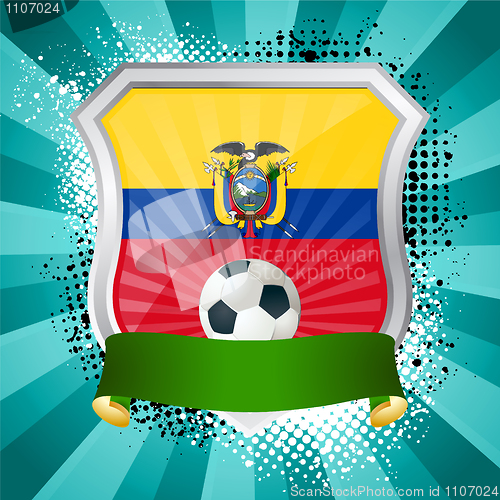 Image of Shield with flag of Ecuador
