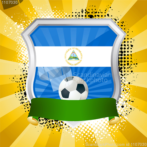 Image of Shield with flag of  Nicaragua