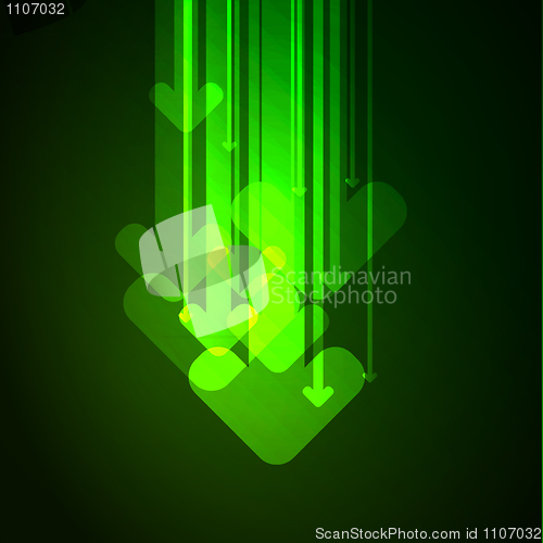 Image of Abstract arrows background. Vector.