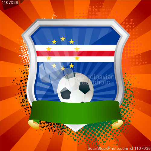 Image of Shield with flag of  Cape Verde