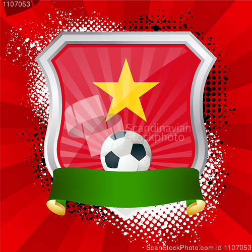 Image of Shield with flag of Vietnam