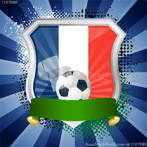 Image of Shield with flag of France