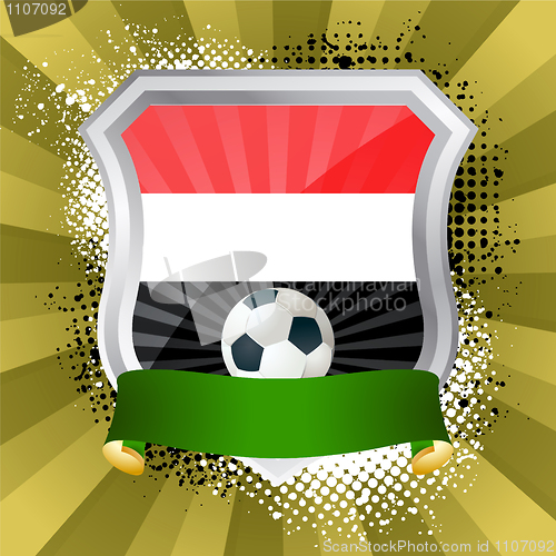 Image of Shield with flag of Yemen