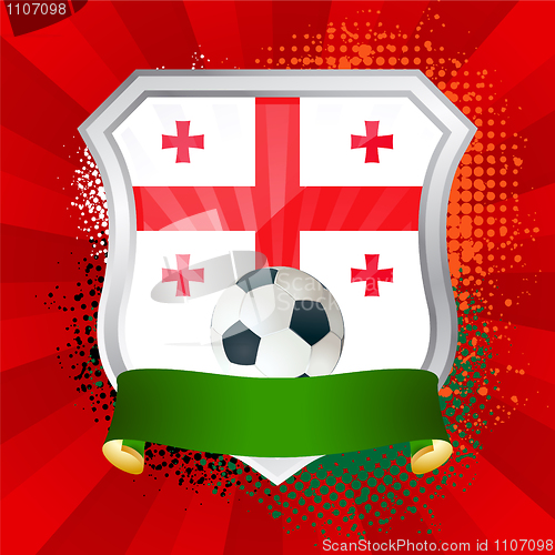 Image of Shield with flag of Georgia
