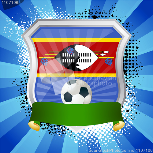 Image of Shield with flag of waziland