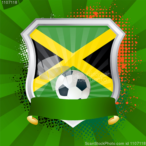 Image of Shield with flag of Jamaica