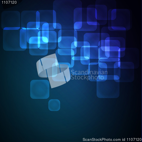 Image of Dark Blue abstract glowing background