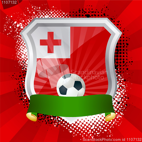 Image of Shield with flag of Tonga