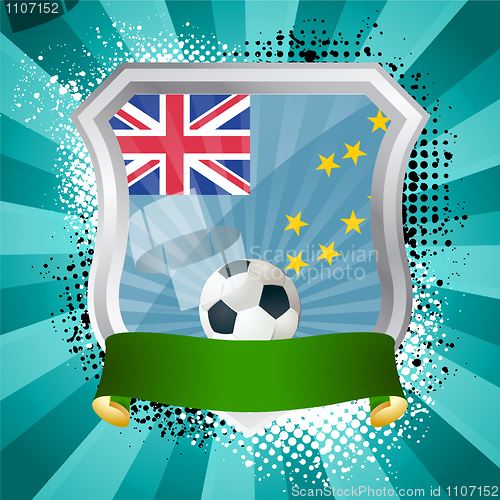 Image of Shield with flag of Tuvalu