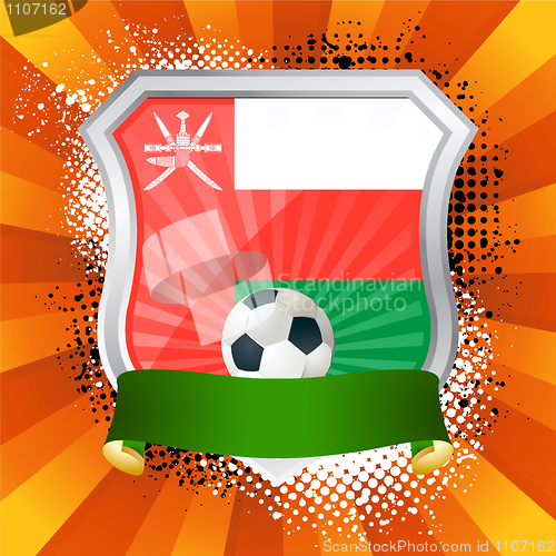 Image of Shield with flag of  Oman