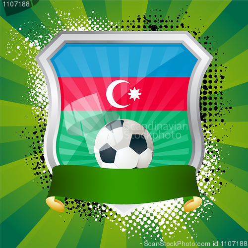 Image of Shield with flag of Azerbaijan