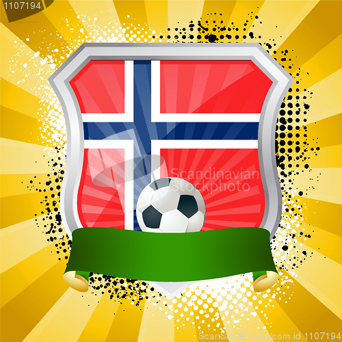Image of Shield with flag of Norway