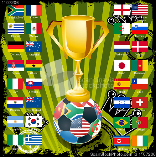 Image of Gold soccer cup